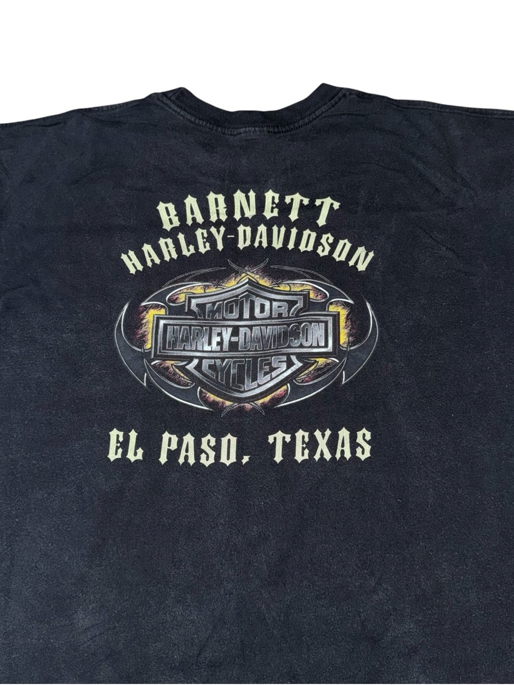 Harley Davidson Men's M Medium Vintage Crewneck T-Shirt Skull Print El Paso TX - Picture 4 of 4